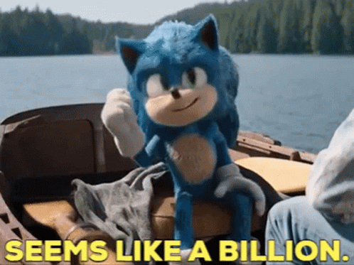 Sonic The Hedgehog Stuffed Animal Saying Seems Like A Billion GIF
