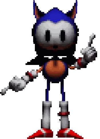 Sonic the Hedgehog Thumbs Up Pixel Art