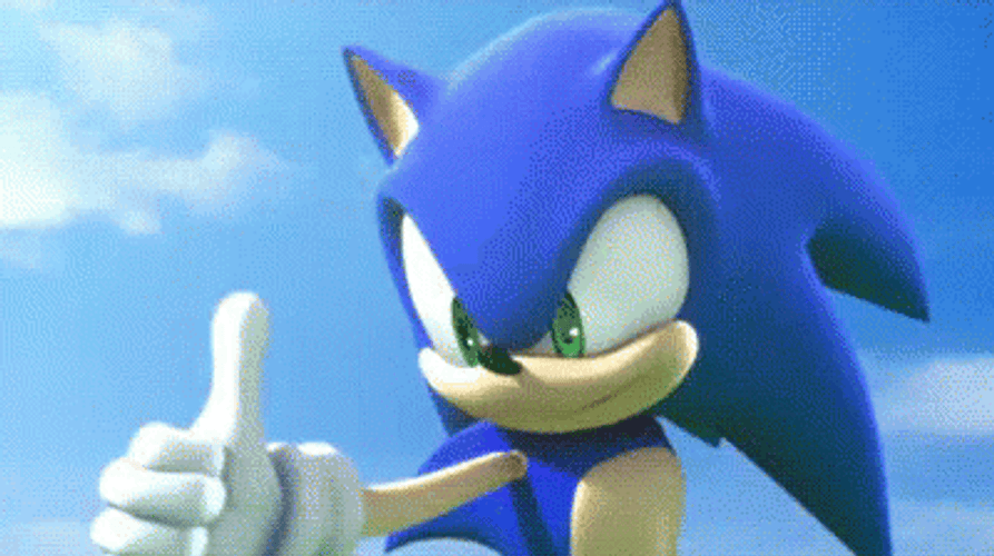 Sonic Thumbs Up GIF