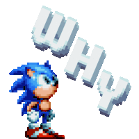 Sonic Why O Sticker GIF