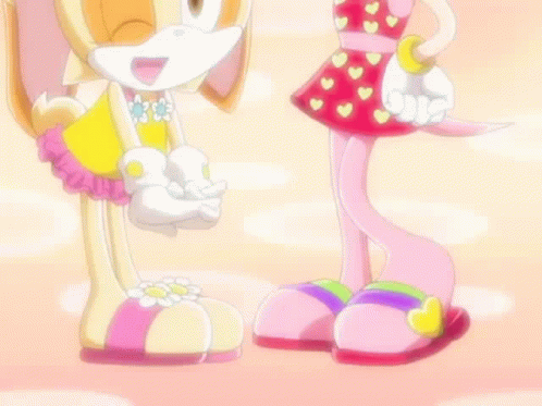 Sonic X Cream The Rabbit GIF