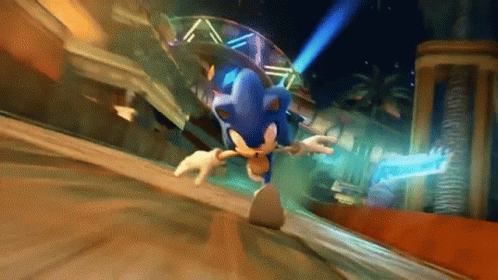 Sonic X The Hedgehog Running GIF