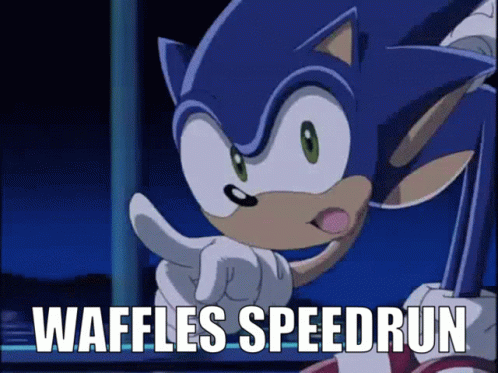 Sonic X Waffles Speedrun GIF
