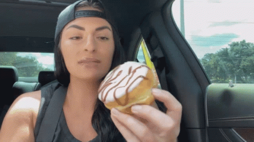 Sonya Deville Eating Donut GIF