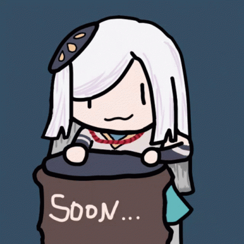 Soon Cartoon Girl Tapping Drum GIF