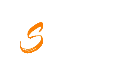 Soon in Orange on White Background