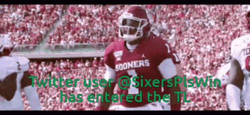 Sooners Football Player Running On Field GIF