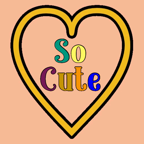 Soooo Cute Color Changing Heart GIF