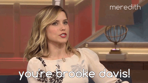 Sophia Bush Called Out You're Broke Davis GIF