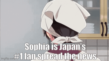 Sophia Is Japan 'S # 1 Fan And Spreads The News GIF