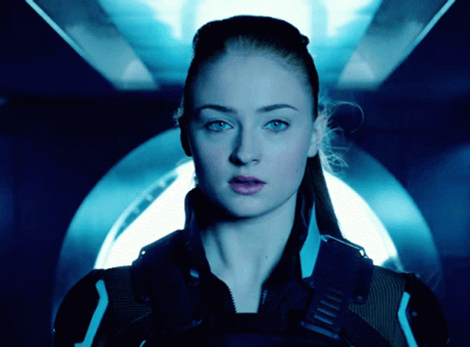 Sophie Turner Deep Breathing GIF