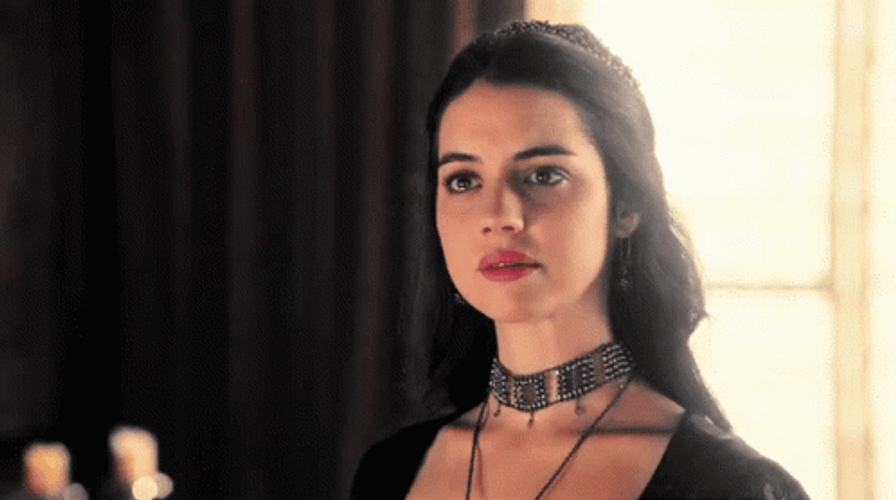 Sophisticated Adelaide Kane Intense Stare GIF