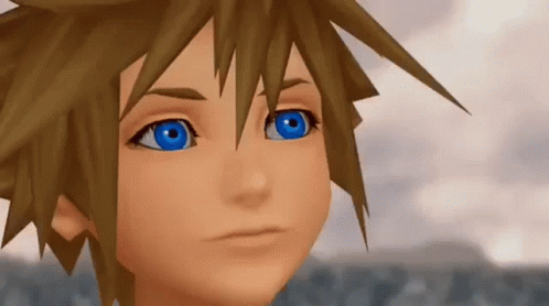 Sora Pretty Blue Eyes GIF