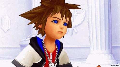 Surprised Sora Startled Reaction GIF