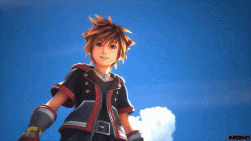 Sora Offering His Hand Kingdom Hearts GIF