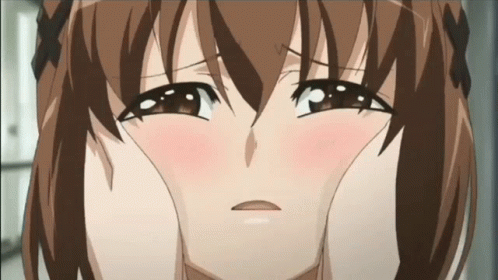 Tokino Sora Facial Massage GIF