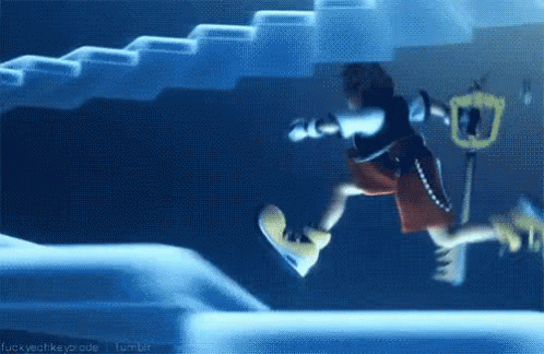 Sora Running Game Play Kingdom Hearts GIF