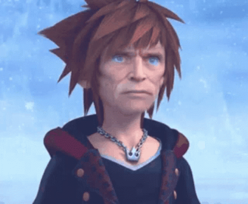 Sora From Kingdom Hearts Wearing Necklace GIF