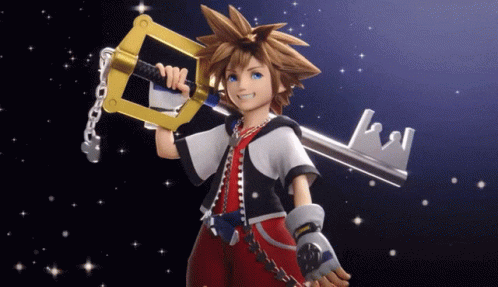 Sora Holding Key With Crown GIF