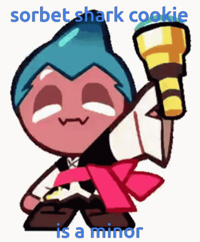 Sorbet Shark Cookie Is a Minor