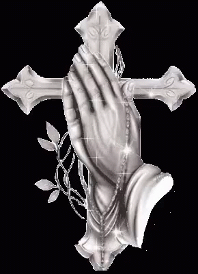 Sorrows Prayers Palm Hold Cross GIF