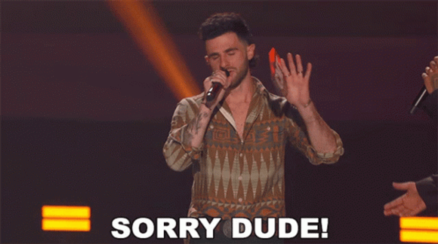 Sorry Dude Awarding GIF