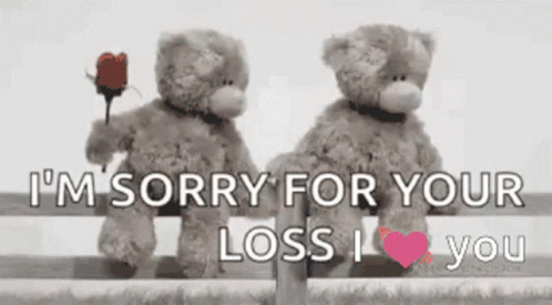 Sorry For Your Loss I Love You GIF