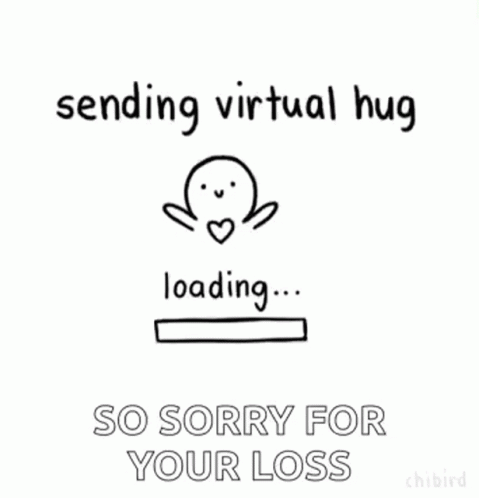 Sorry For Your Loss Sending Virtual Hug GIF