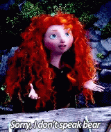 Sorry I Don't Speak Bear Merida GIF