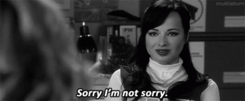 Sorry Not Sorry 498 X 206 Gif GIF