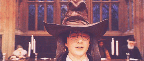 Sorting Hat Harry Potter Laughing GIF