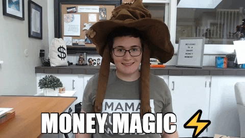 Sorting Hat Money Magic GIF