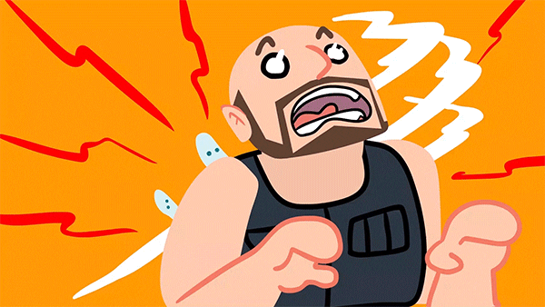 Soul Leaving Body Goon Guy Cartoon Scream GIF