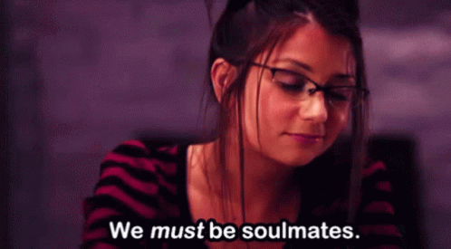 Soulmate Destiny Quote Girl With Glasses GIF