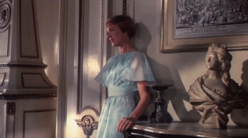 Sound Of Music Julie Andrews Blue Dress GIF