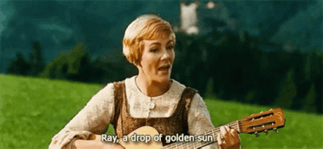 Sound Of Music Julie Andrews Singing  GIF
