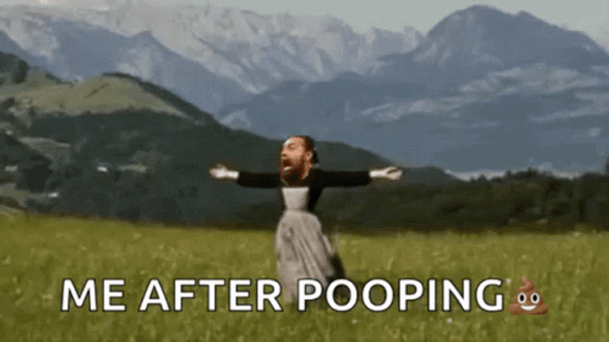 Sound Of Music Me After Pooping GIF