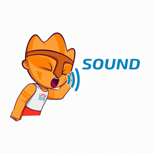 Sound On Lima 2015 Cartoon Character Logo GIF
