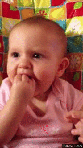 Sour Face Baby Girl GIF