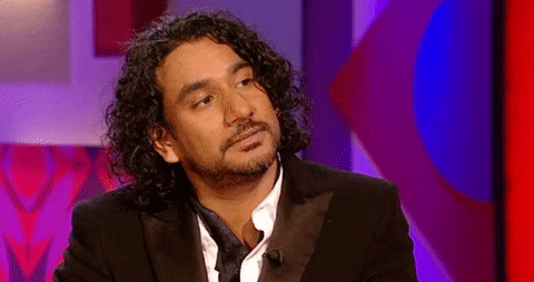 South Asian Man Blink Identity GIF