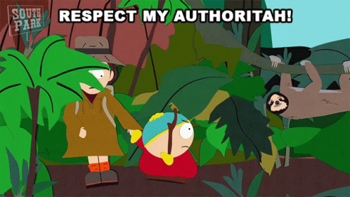 South Park Angry Eric Throwing Respect My Authority GIF