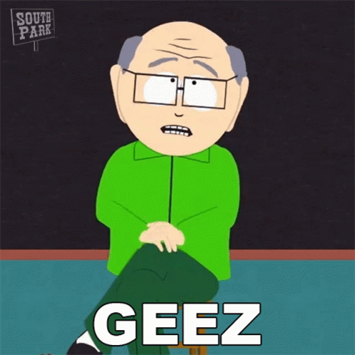 South Park Cartoon Sitting On Stool GIF