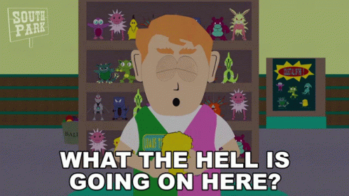 South Park Character Asking What Is Going On