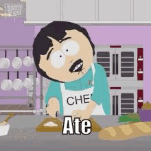 South Park Character Cutting Bread