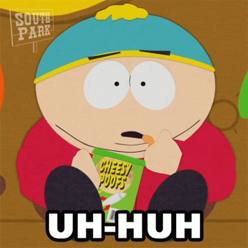 South Park Character Holding Cheesy Poofs