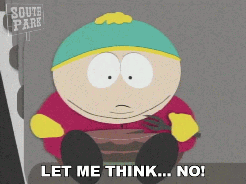 South Park Character Let Me Think... No