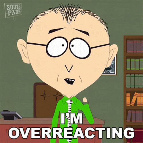 South Park Character Overreacting GIF