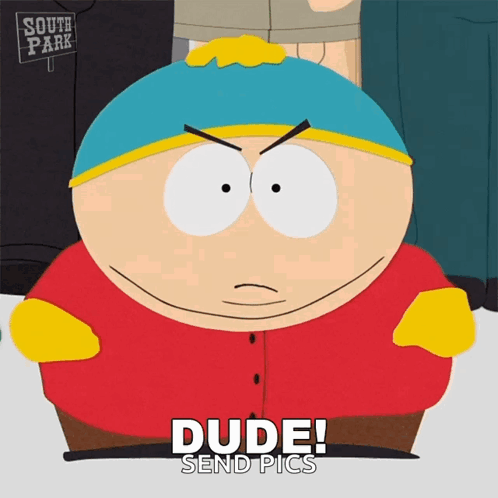 South Park Character Saying Dude