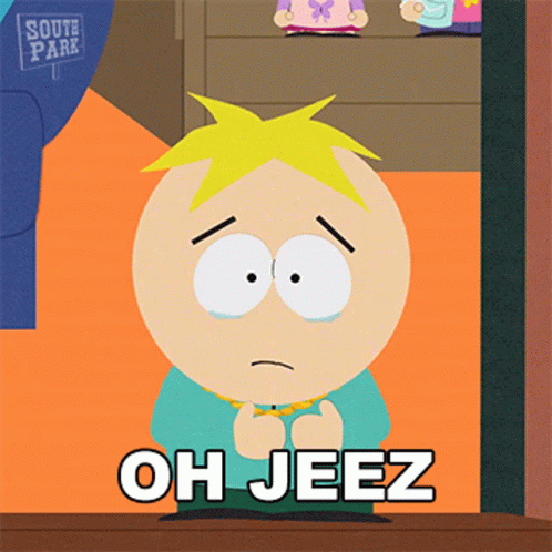 South Park Character Saying Oh Jeez