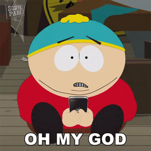 South Park Character Saying Oh My God